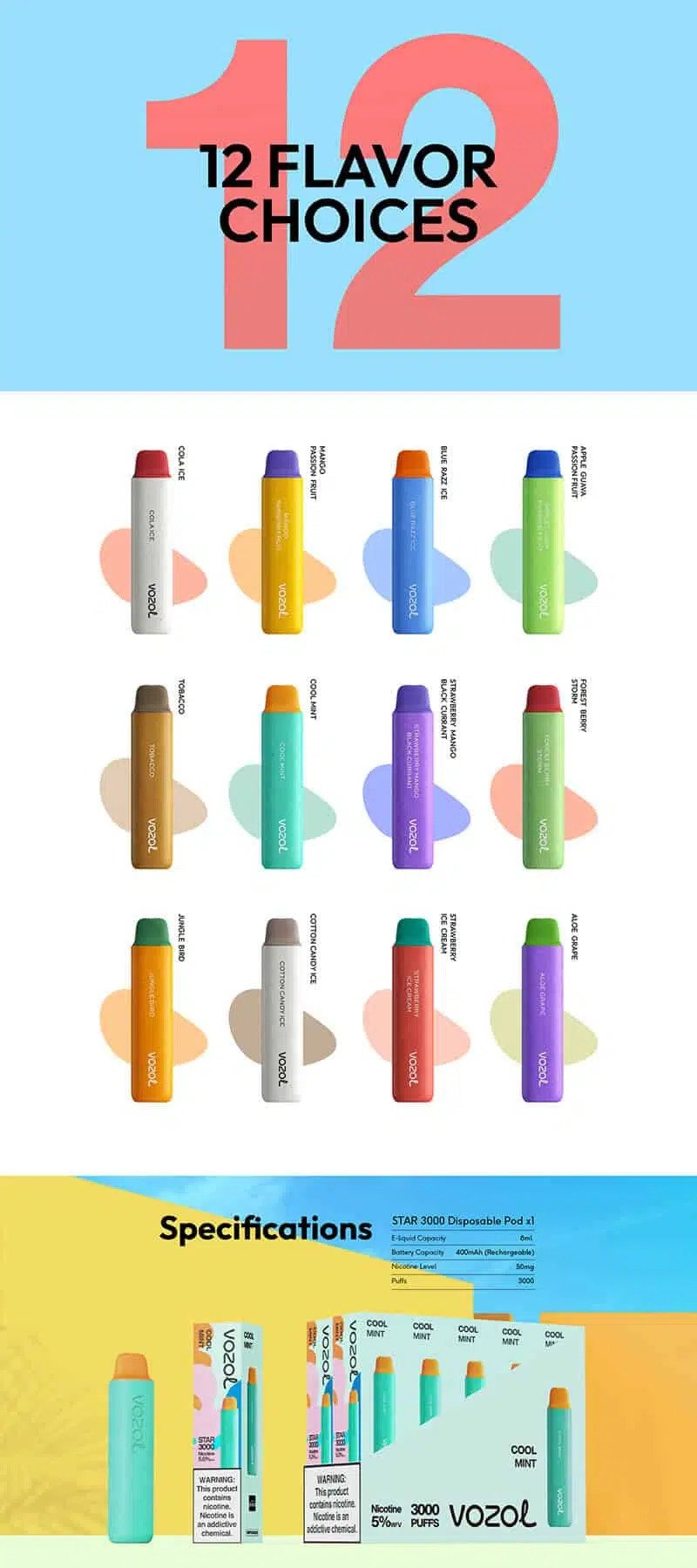 1 VOZOL STAR 3000 Disposable Kit 3