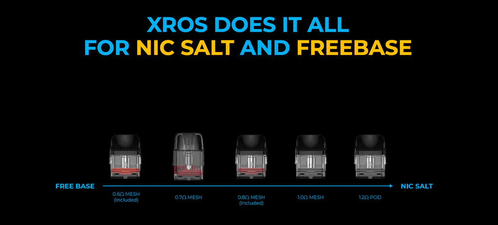Vaporesso Xros 3 Nano - XROS does it all, for nic salt and freebase