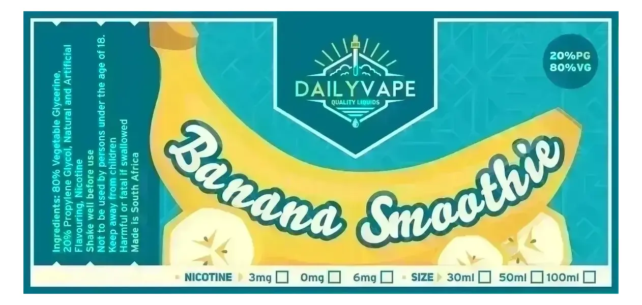 Daily Vape - Banana Smoothie 60ML - image 1 | Vape King
