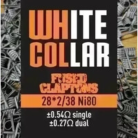 White Collar Coils - Fused Claptons 0.27 (Orange) - image 1 | Vape King