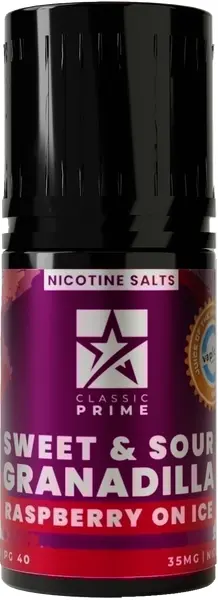 Classic Prime Salts - Sweet & Sour Granadilla Raspberry - image 1 | Vape King