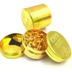 Gold 4 Part Grinder Metal Gold Magnetic Pollinator - image 1 | Vape King