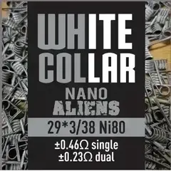 White Collar Coils - Nano Aliens 0.23 Ohm (Grey) - image 1 | Vape King