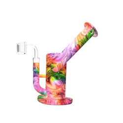 Silicone Dab Bong 22cm + Tub Holder & Diffuser (Assorted Colours) - image 1 | Vape King