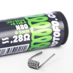 Wotofo Dual Core Fused Clapton 0.28Ohm Pre-Built Coils (10PC) - image 1 | Vape King