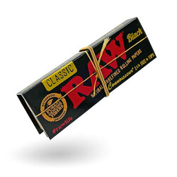 Raw Paper Black Connoisseur 1 1/4 Size + Tips - image 3 | Vape King