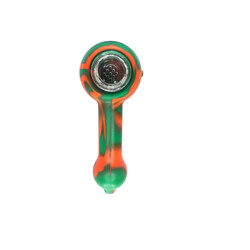 Rasta Pipe Silicone w/Glass Bowl Assorted 11CM - image 1 | Vape King