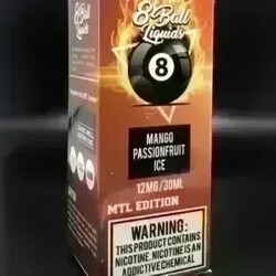 8Ball MTL - Mango Passionfruit Ice 12MG 30ML - image 1 | Vape King