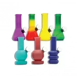 Glass Bong Small 12CM Coloured Glass Assorted - image 1 | Vape King