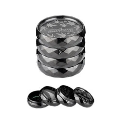 4 Piece Superheroes Grinder (Black) - image 1 | Vape King