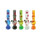 Acrylic Small 16CM Assorted Colour Bong with Grinder - image 1 | Vape King