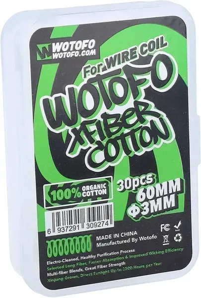 Wotofo XFiber Cotton (3mm) - image 1 | Vape King