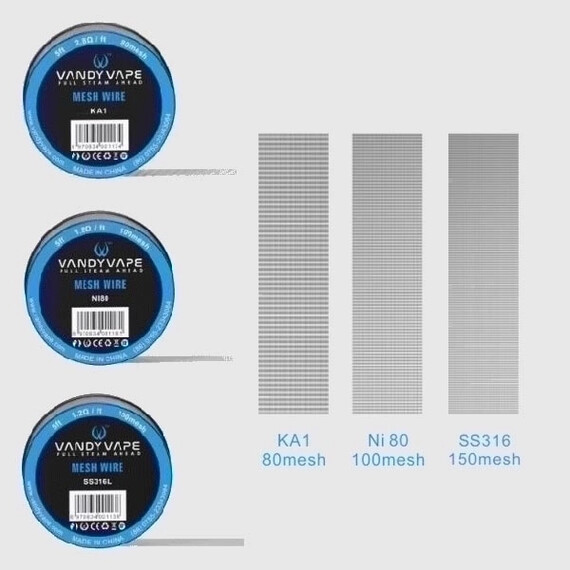 Vandy Vape Mesh Wire Ni80 100 Mesh (1.5M/5FT) - image 1 | Vape King
