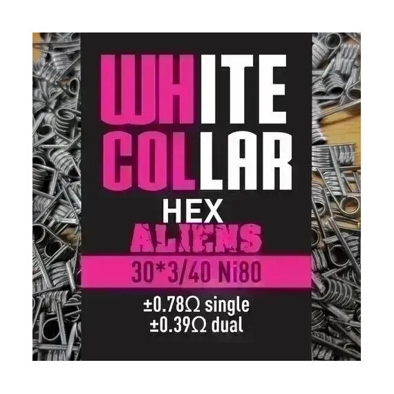 White Collar Coils - Hex Aliens 0.39 (Pink) - image 1 | Vape King