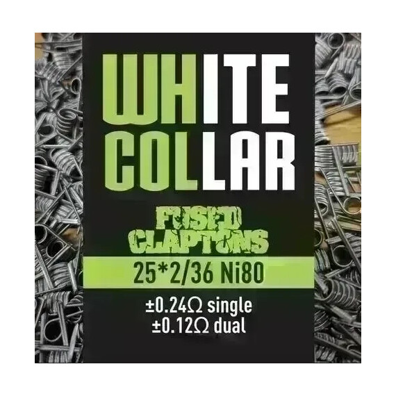 White Collar Coils - Fused Claptons 0.12 (Green) - image 1 | Vape King