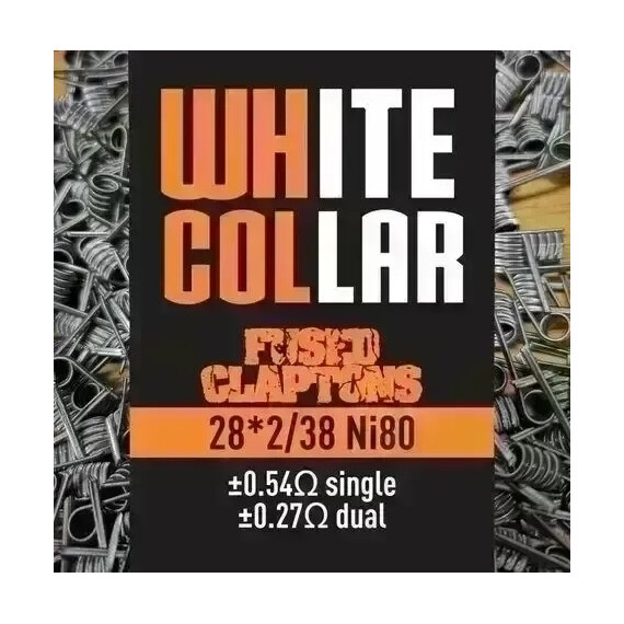 White Collar Coils - Fused Claptons 0.27 (Orange) - image 1 | Vape King