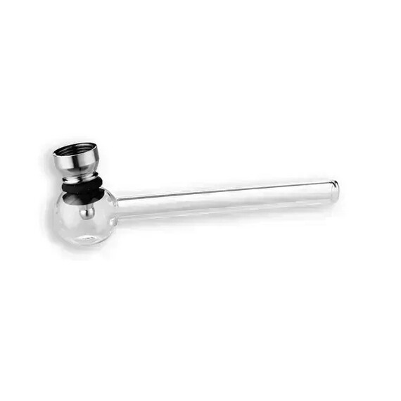 Glass Pipe with Metal Bowl - image 1 | Vape King