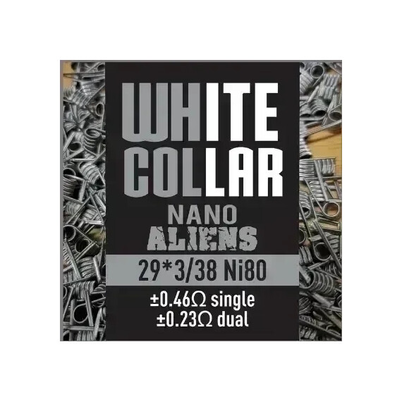 White Collar Coils - Nano Aliens 0.23 Ohm (Grey) - image 1 | Vape King