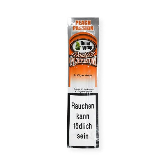 Blunt Wraps Double Platinum (Peach Passion) - image 1 | Vape King