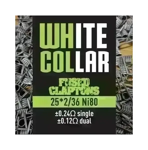 White Collar Coils - Fused Claptons 0.12 (Green) - image 1 | Vape King