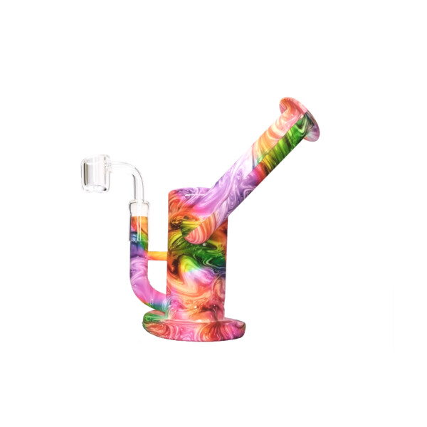 Silicone Dab Bong 22cm + Tub Holder & Diffuser (Assorted Colours) - image 1 | Vape King