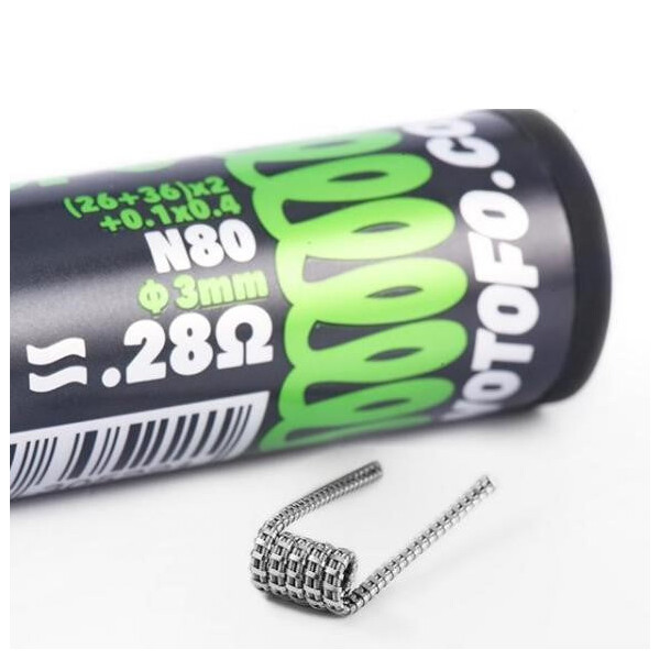 Wotofo Dual Core Fused Clapton 0.28Ohm Pre-Built Coils (10PC) - image 1 | Vape King