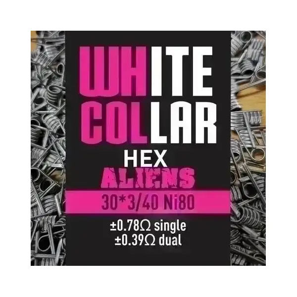 White Collar Coils - Hex Aliens 0.39 (Pink) - image 1 | Vape King