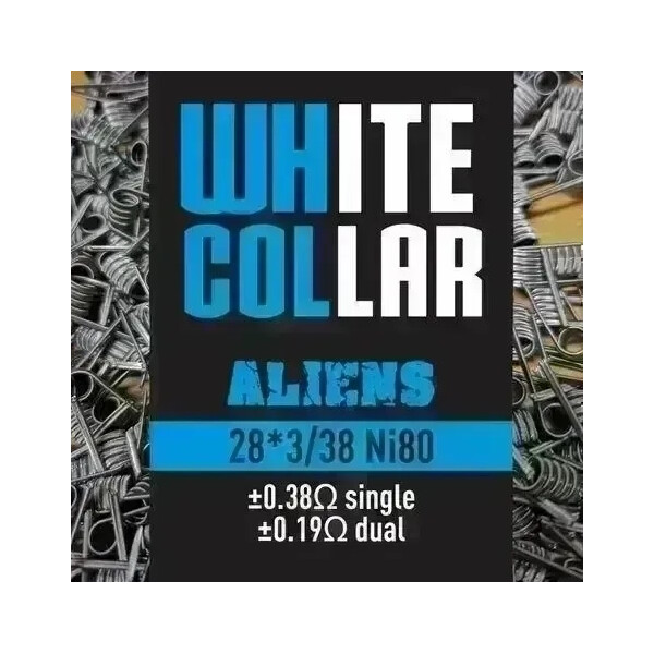 White Collar Coils - Aliens 0.19 (Blue) - image 1 White Collar Coils - Aliens 0.19 (Blue) - image 1 | Vape King