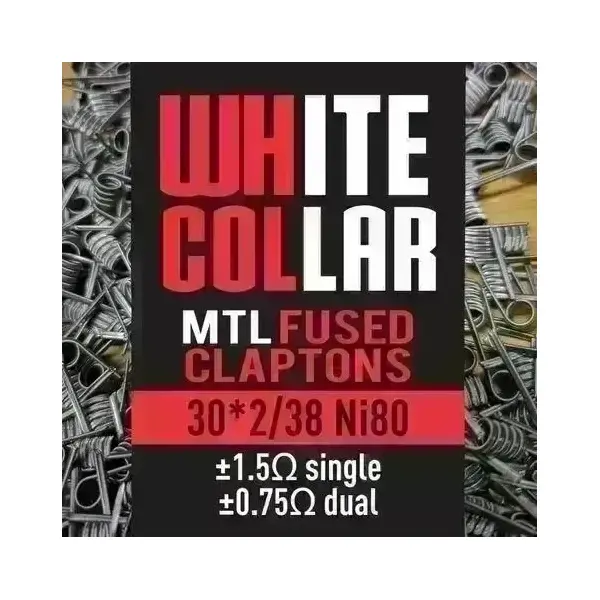 White Collar Coils - MTL Fused Claptons 0.75 (Red) - image 1 | Vape King