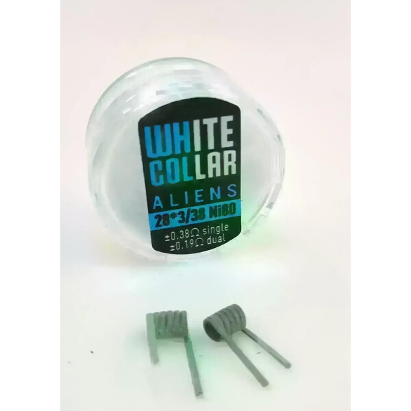 White Collar Coils - Aliens 0.19 (Blue) - image 2 White Collar Coils - Aliens 0.19 (Blue) - image 2 | Vape King