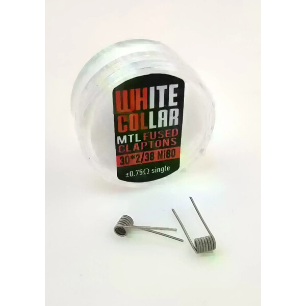 White Collar Coils - MTL Fused Claptons 0.75 (Red) - image 2 | Vape King