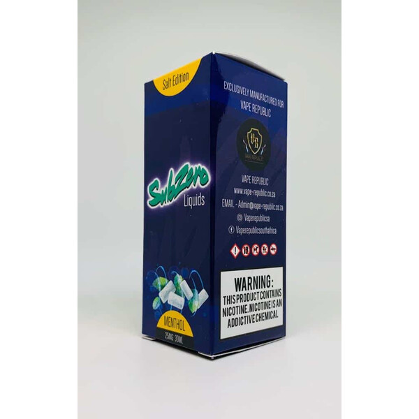 Subzero Menthol 30ML Nic Salts - image 1 | Vape King