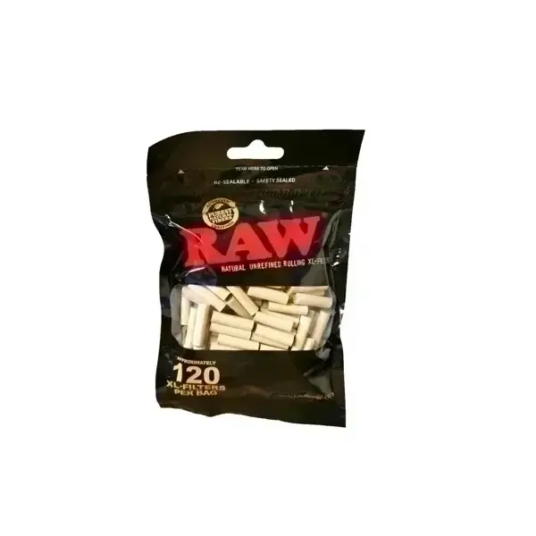 RAW Rolling Filter Unrefined Slim XL Filters 120 - image 1 | Vape King