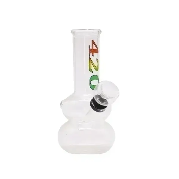 Glass Bong Small 12CM Clear Assorted - image 1 | Vape King