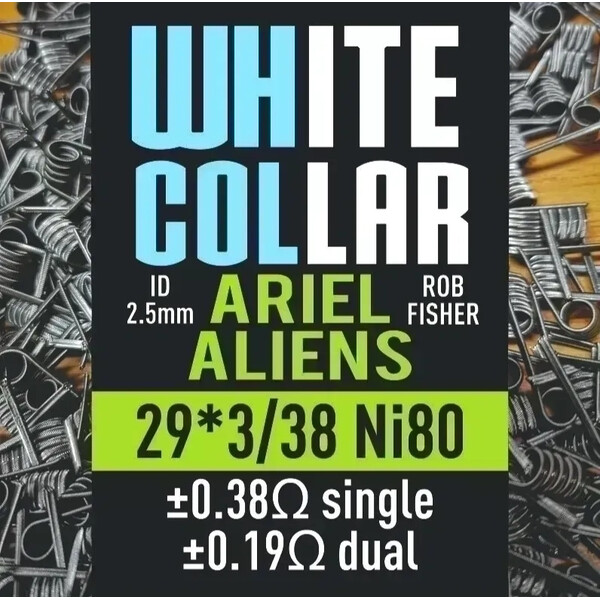 White Collar Coils - Ariel Aliens 29*3/38 Ni80 Coils - image 1 | Vape King