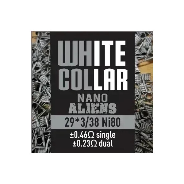 White Collar Coils - Nano Aliens 0.23 Ohm (Grey) - image 1 | Vape King