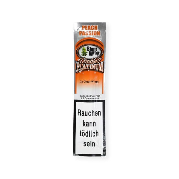Blunt Wraps Double Platinum (Peach Passion) - image 1 | Vape King