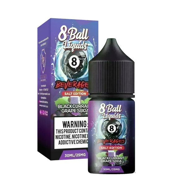 8Ball Beverage Nic Salts - Blackcurrant Grape Soda 30ML - image 1 | Vape King