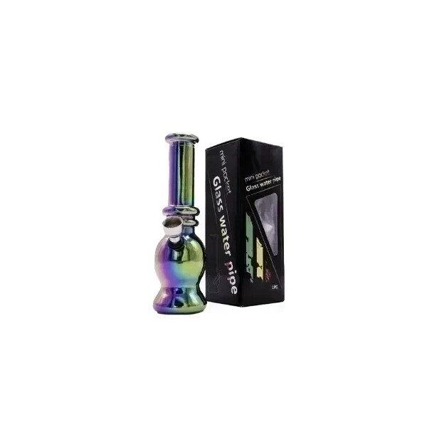 Glass Water Bong Small Rainbow 15.5cm - image 1 | Vape King