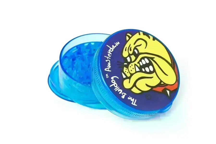 The Bulldog 4PC 3D Plastic Grinder (Blue) - image 1 | Vape King